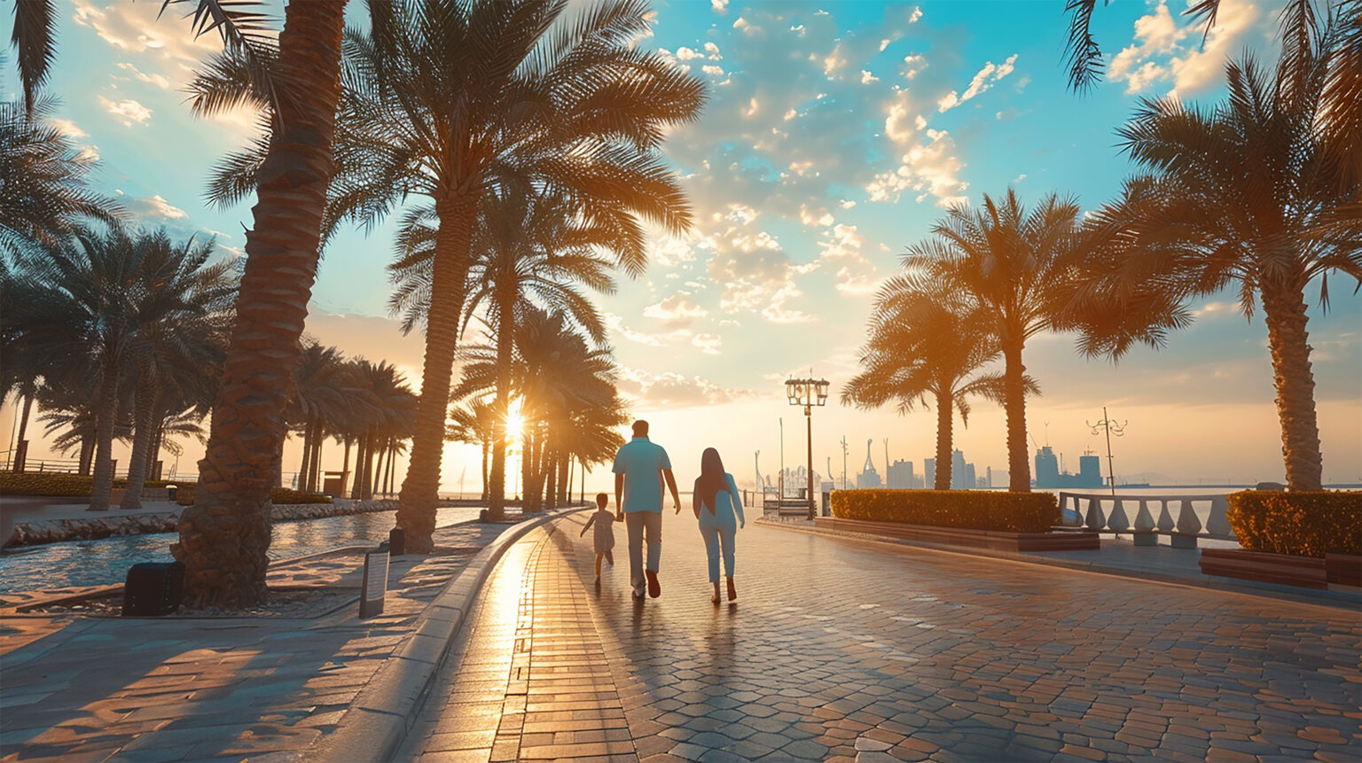 Photo family exploring abu dhabi corniche scenic waterfront 1536x861