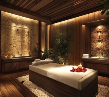 Spa room with decorated 360x320